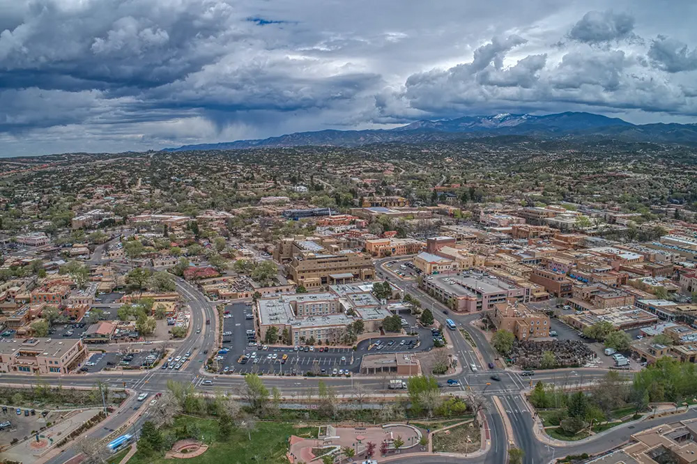 santa-fe-aerial Aerial view of Santa Fe